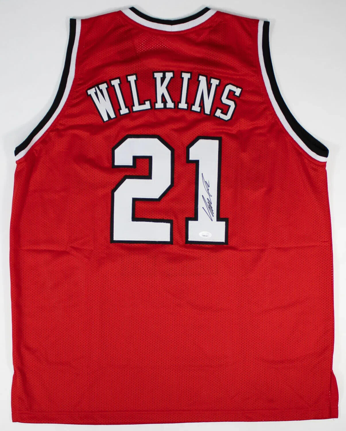 Dominique Wilkins Signed Georgia Bulldogs Jersey (JSA COA) #3 Overall Pick 1982