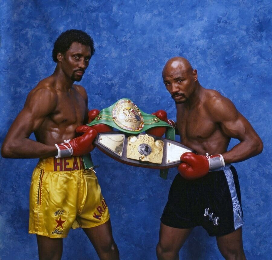 Thomas Hearns Signed Everlast Boxing Glove Insibd "Hitman" (Beckett) 61-5 Record