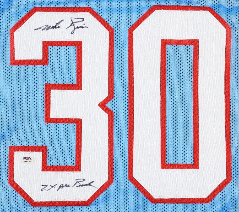 Mike Rozier Signed Houston Oilers Jersey Inscribed "2x Pro Bowl" (PSA) Nebraska