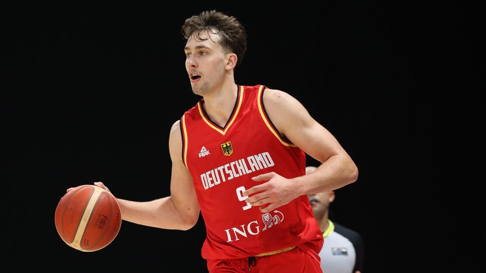 Franz Wagner Signed Team Germany Red Jersey (Beckett) Orlando Magic Forward