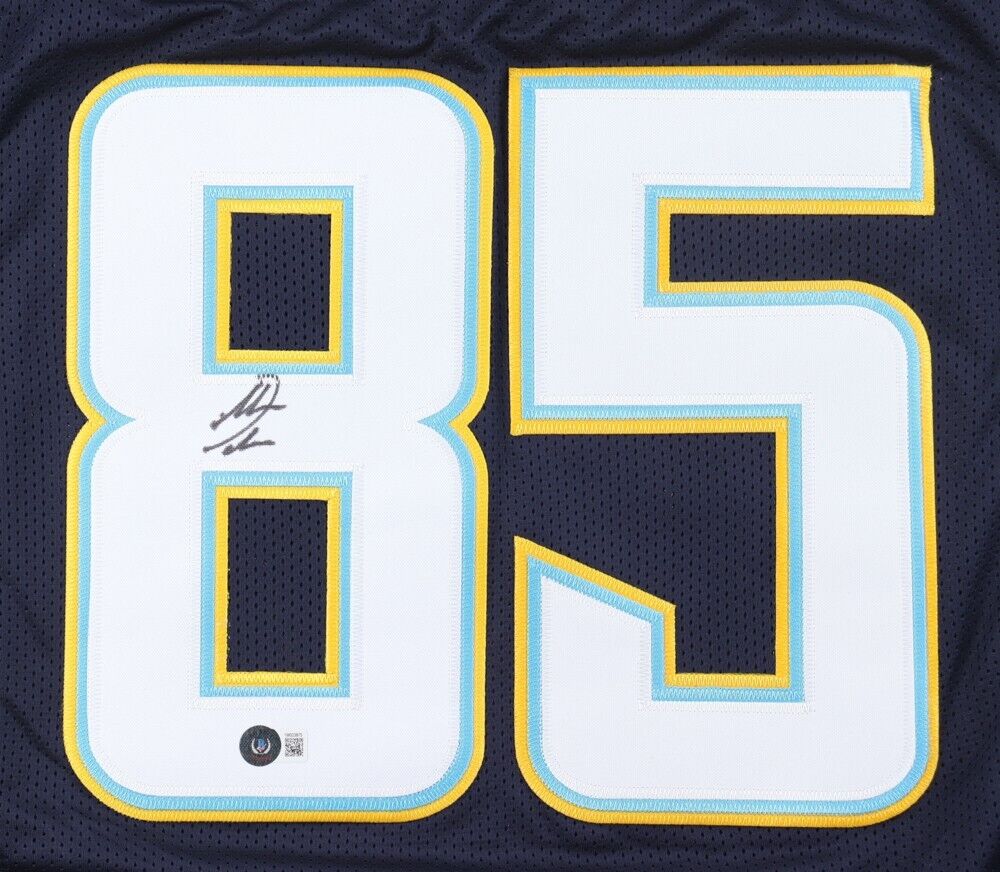 Antonio Gates Signed San Diego Chargers Jersey (Beckett) 8×Pro Bowl Tight End