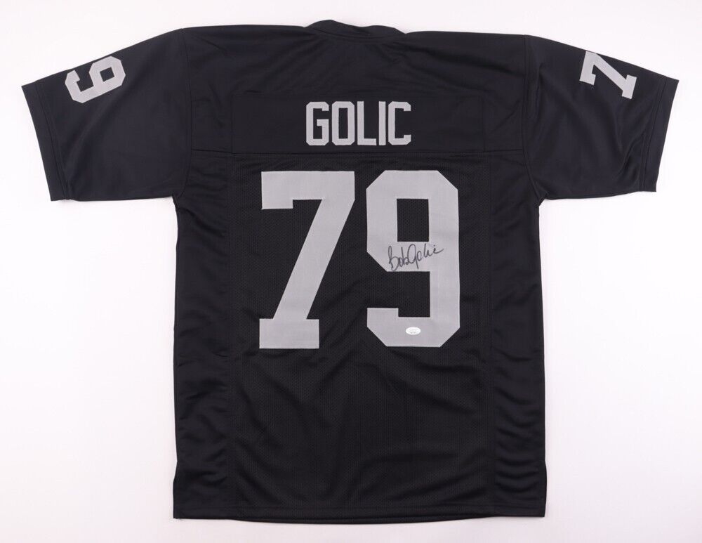 Bob Golic Signed Los Angeles Raiders Jersey (JSA COA) 3×Pro Bowl Def. Tackle