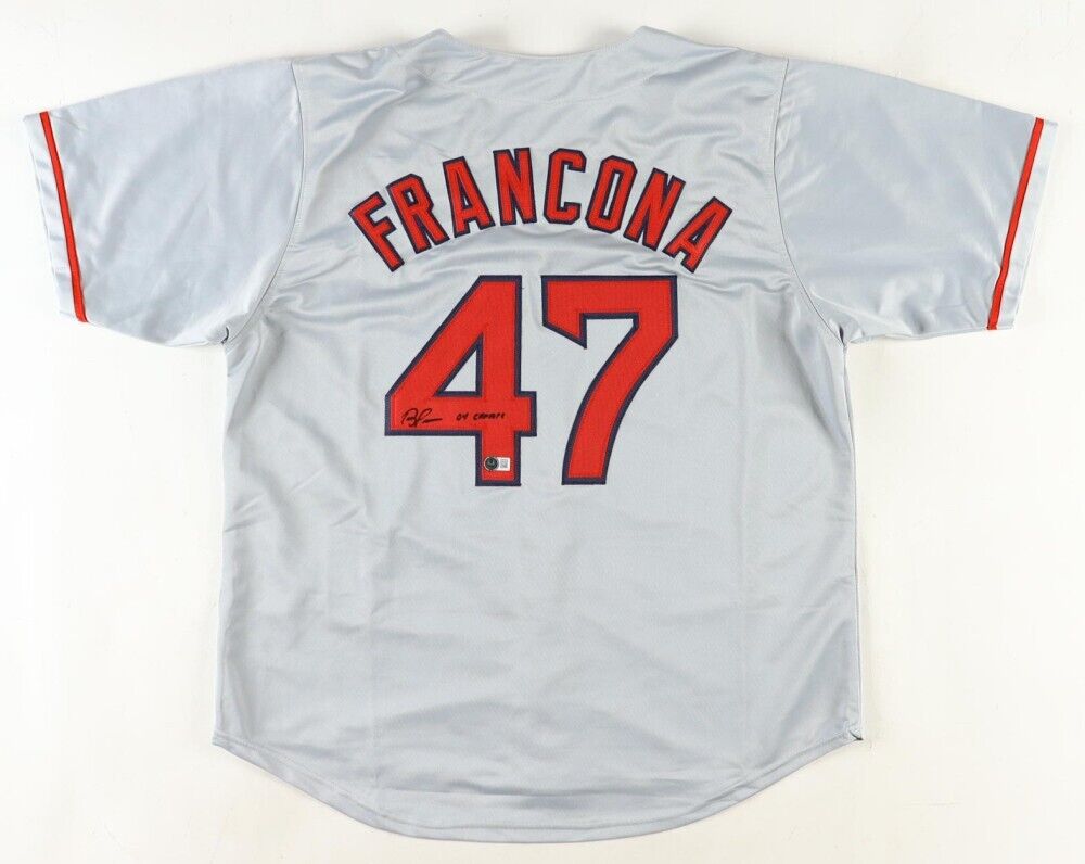 Terry Francona Signed Boston Red Sox Jersey Inscribed 04 Champs (Beckett)Manager