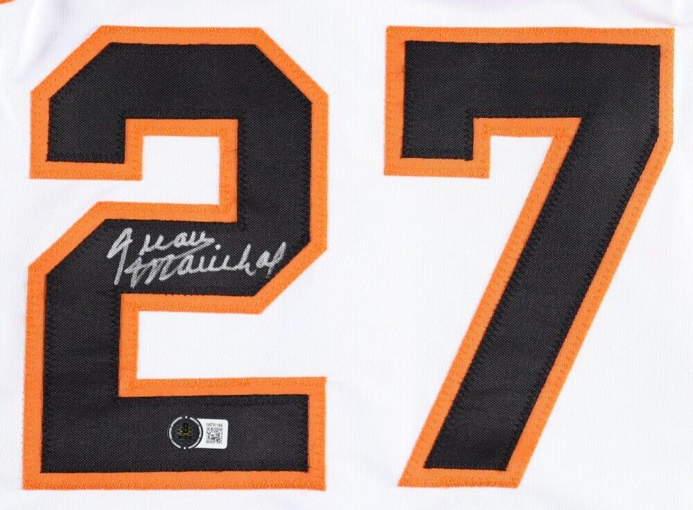 Juan Marichal Signed San Francisco Giants Jersey (Beckett) 1969 MLB ERA Leader