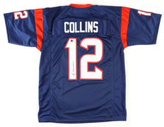 Nico Collins Signed Houston Texans Jersey (Beckett) 2021 3rd Round Pick Michigan