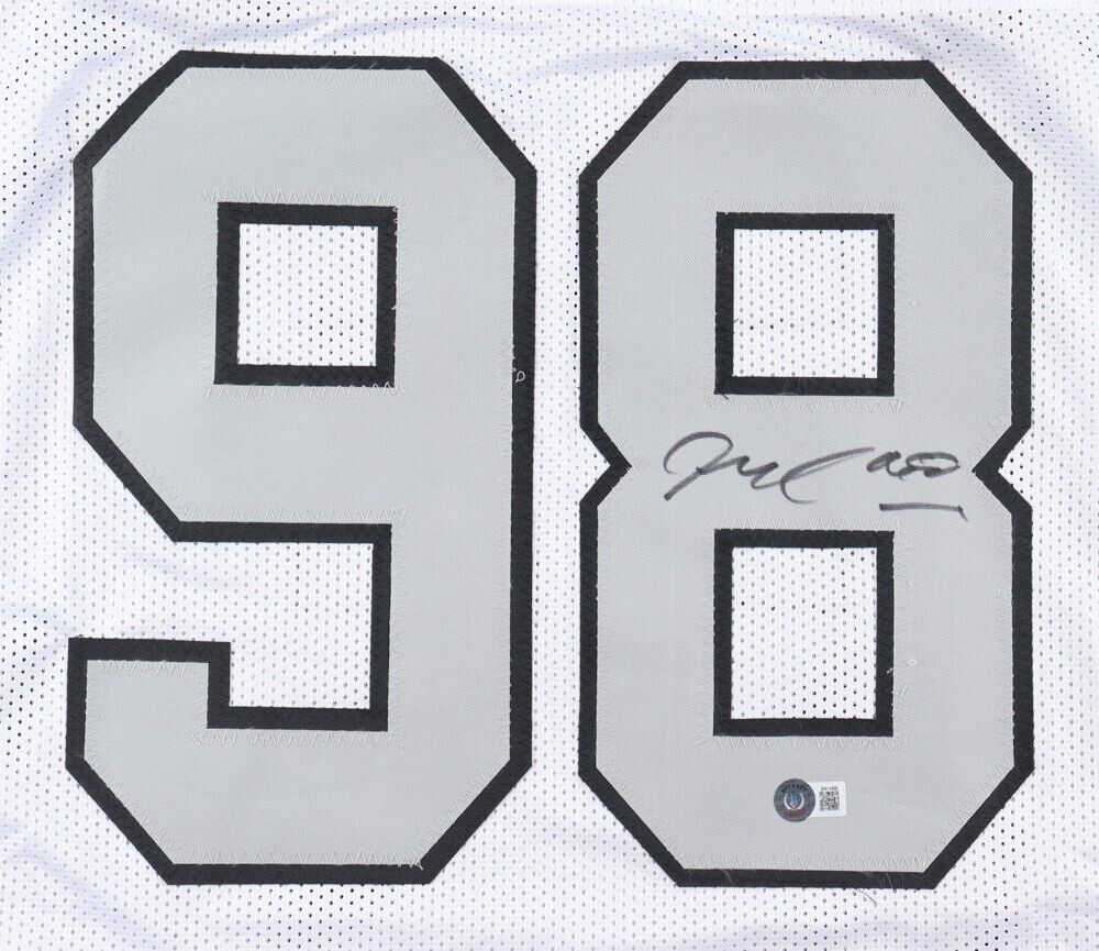 Maxx Crosby Signed Las Vegas Raiders Jersey (Beckett) 2019 4th Rnd Draft Pick DE