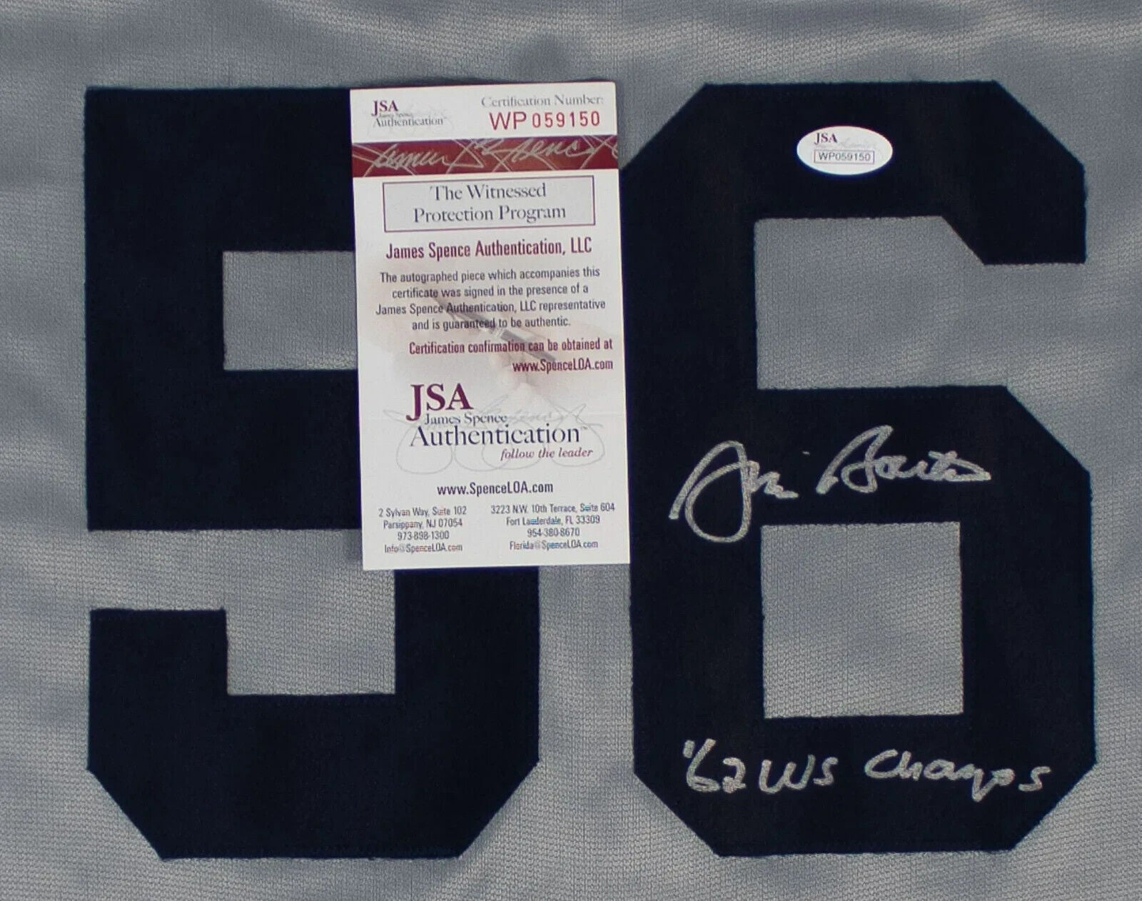 Jim Bouton “62 WS Champs” Signed New York Yankees Jersey (JSA COA) 1963 All Star