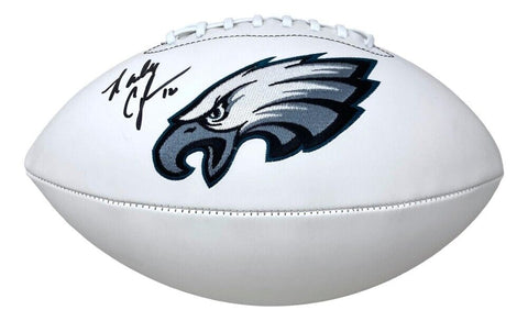 Randall Cunningham Signed Philadelphia Eagles Logo Football (JSA COA) All Pro QB