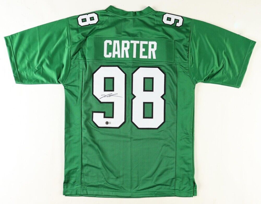 Jalen Carter Signed Philadelphia Eagles Jersey (Beckett) Ex-Georgia Bulldogs DT