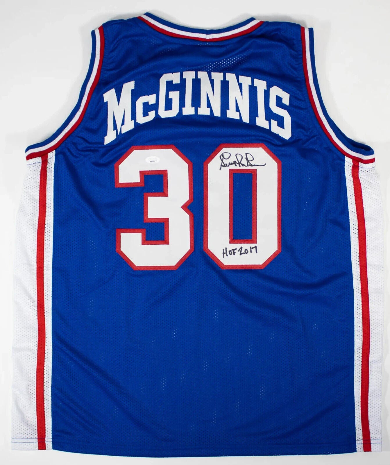 George McGinnis “HOF 2017” Signed Philidelphia 76ers Jersey (JSA COA)