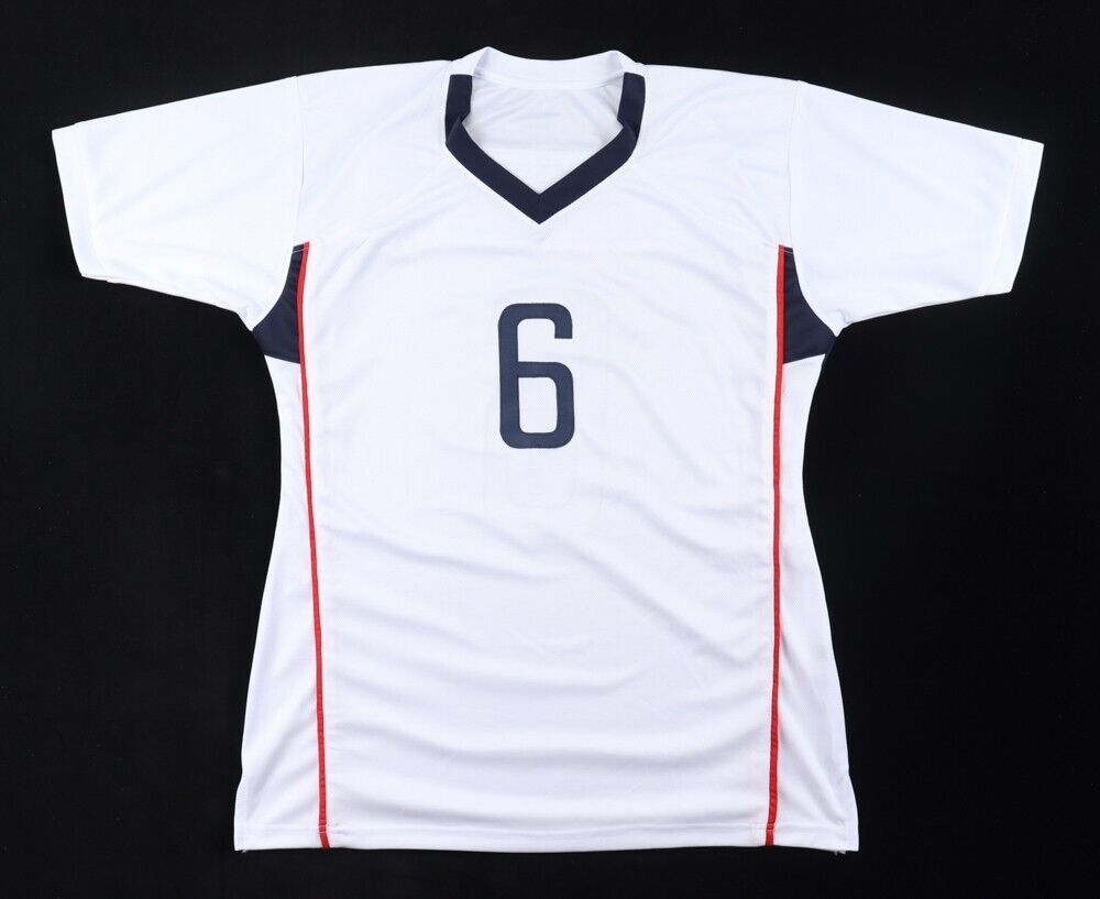 Brandi Chastain Signed Team USA Women Soccer Jersey (JSA COA) 2xWorld Cup Champ
