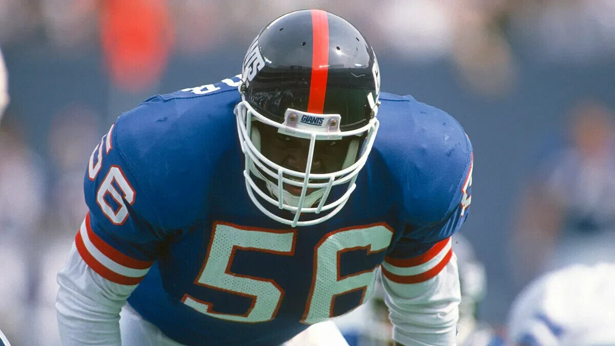 Lawrence Taylor Signed New York Giants 35x43 Framed Jersey (JSA) 10xPro Bowl L.B