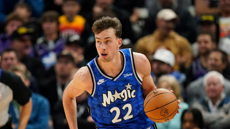 Franz Wagner Signed NBA Orlando Magic Basketball - Michigan Wolverines (Beckett)