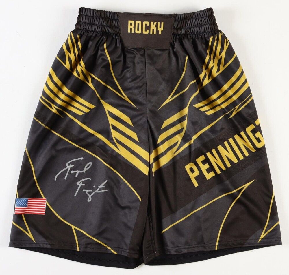 Raquel Pennington Signed “Rocky” Fight Shorts (Beckett) UFC Women's Bantamweight