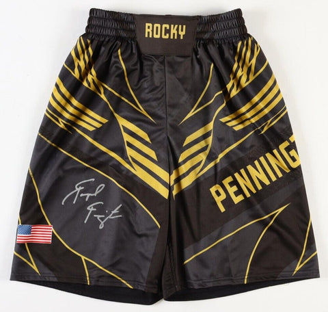 Raquel Pennington Signed “Rocky” Fight Shorts (Beckett) UFC Women's Bantamweight
