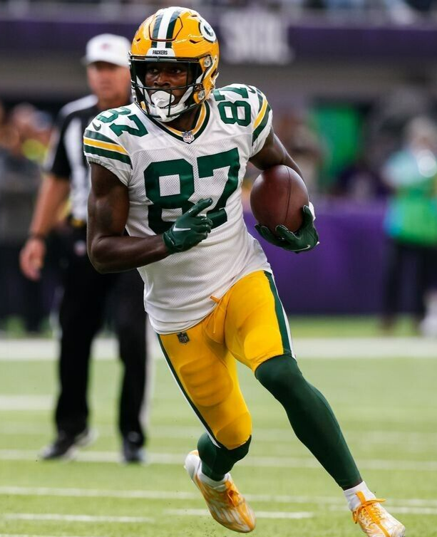 Romeo Doubs Signed Green Bay Packers Jersey (JSA COA) 2022 4th Rnd Pk/ Nevada WR