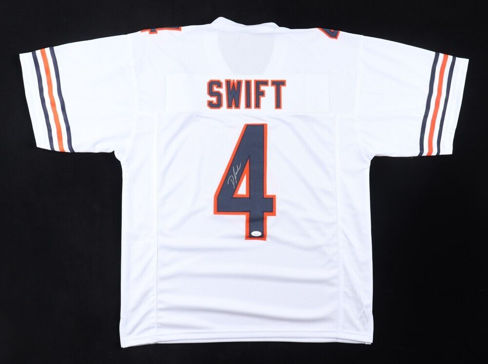 D'Andre Swift Signed Bears Jersey (JSA COA) Chicago's Feature Running Back 2024
