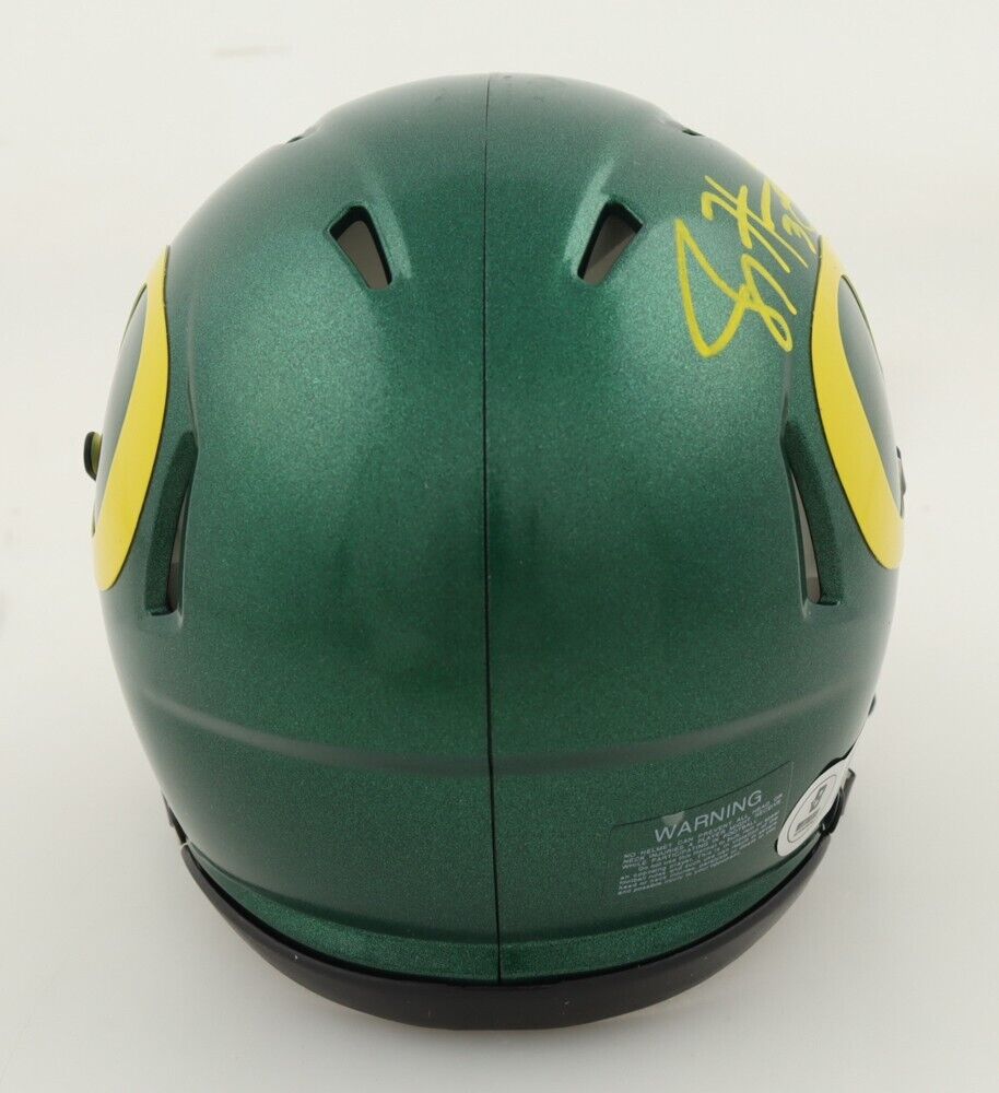 Joey Harrington Signed Oregon Ducks Speed Mini Helmet (Beckett) Detroit Lions QB