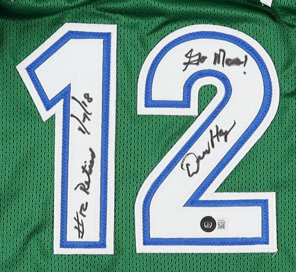 Derek Harper Signed Dallas Mavericks "Retired 1/7/18" & "Go Mavs!" (Beckett)