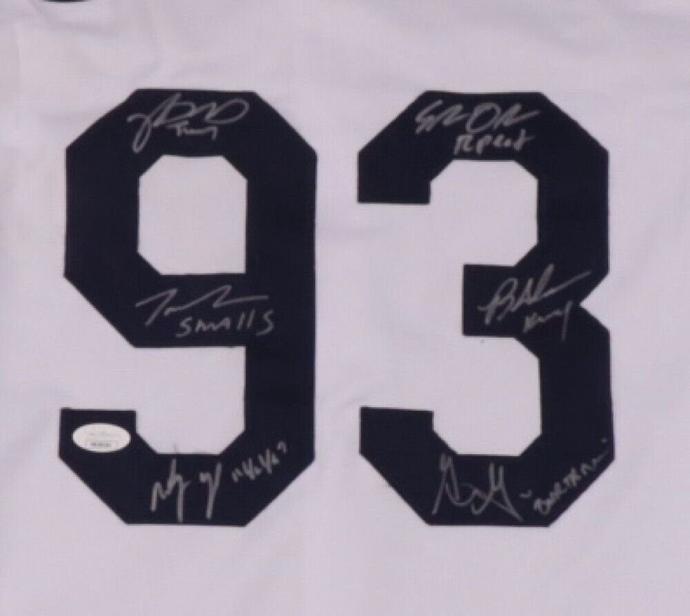Signed Jersey by 6 Members of the 1993 Hit Film "The Sandlot" (JSA COA)