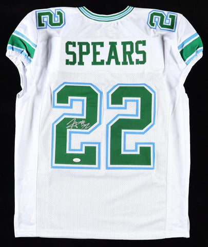 Tyjae Spears Signed Tulane Green Wave Jersey (JSA) Tennessee Titans #1 R.B.