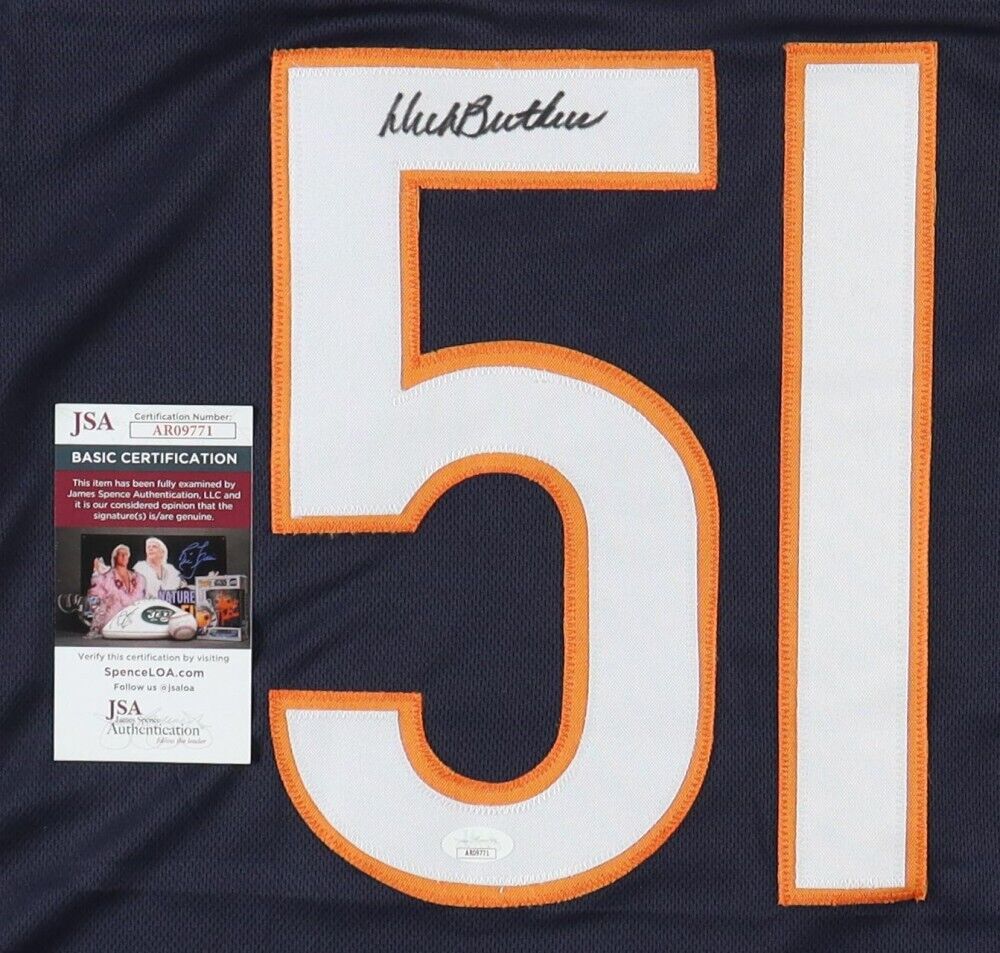 Dick Butkus Signed Chicago Bears Jersey (JSA COA) All Pro / Hall of Fame / L.B.
