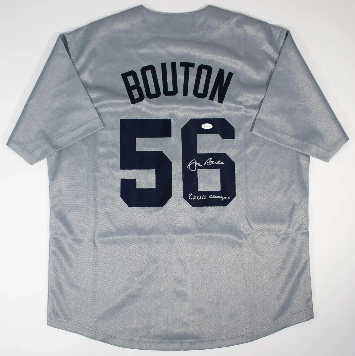 Jim Bouton “62 WS Champs” Signed New York Yankees Jersey (JSA COA) 1963 All Star