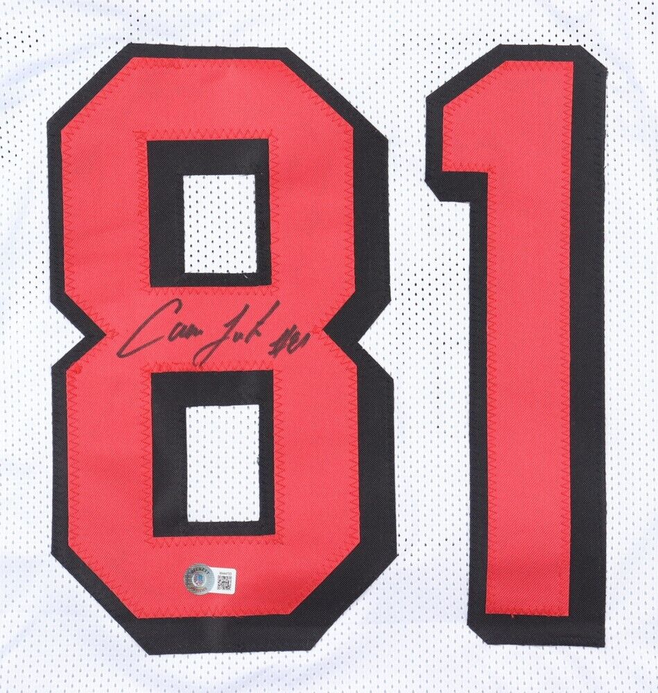 Cameron Latu Signed San Francisco 49ers Jersey (Beckett) 2023 3rd Round Pck T.E