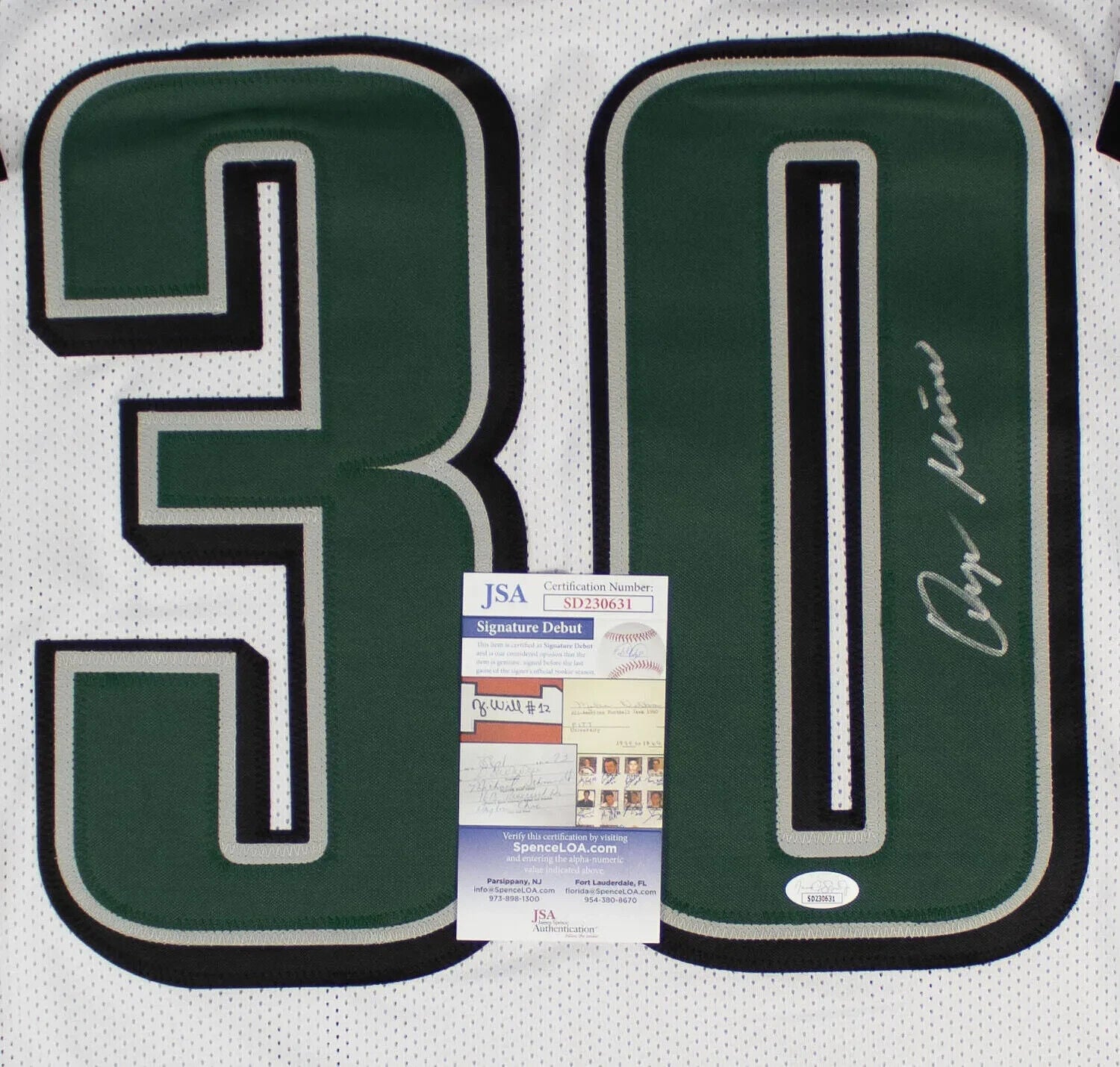 Quinyon Mitchell Signed Eagles Jersey (JSA COA) Philadelphia 2024 1st Rnd Pck DB