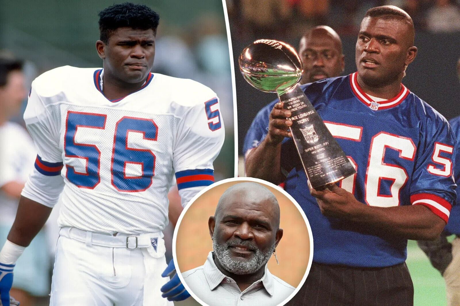 Lawrence Taylor Signed New York Giants 35x43 Framed Jersey (JSA) 10xPro Bowl L.B