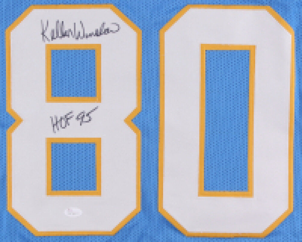 Kellen Winslow Signed Chargers Jersey Inscribed "HOF 95" (JSA COA) 5×Pro Bowl TE
