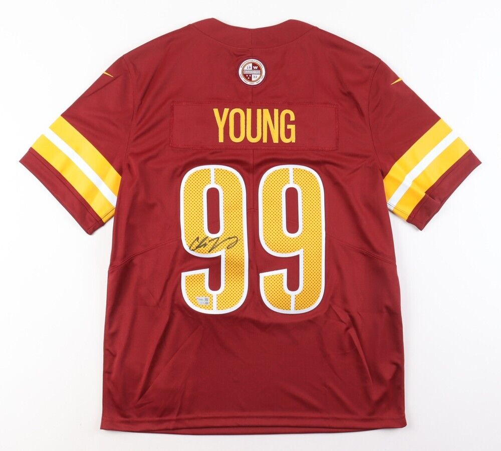 Chase Young Signed Washington Commanders Nike Jersey (Fanatics) Ex-Ohio State DE