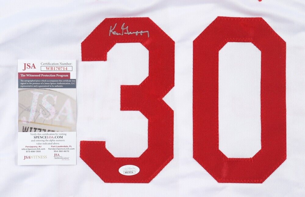 Ken Griffey Sr Signed Cincinnati Reds Jersey (JSA COA) 3xAll Star Center Fielder