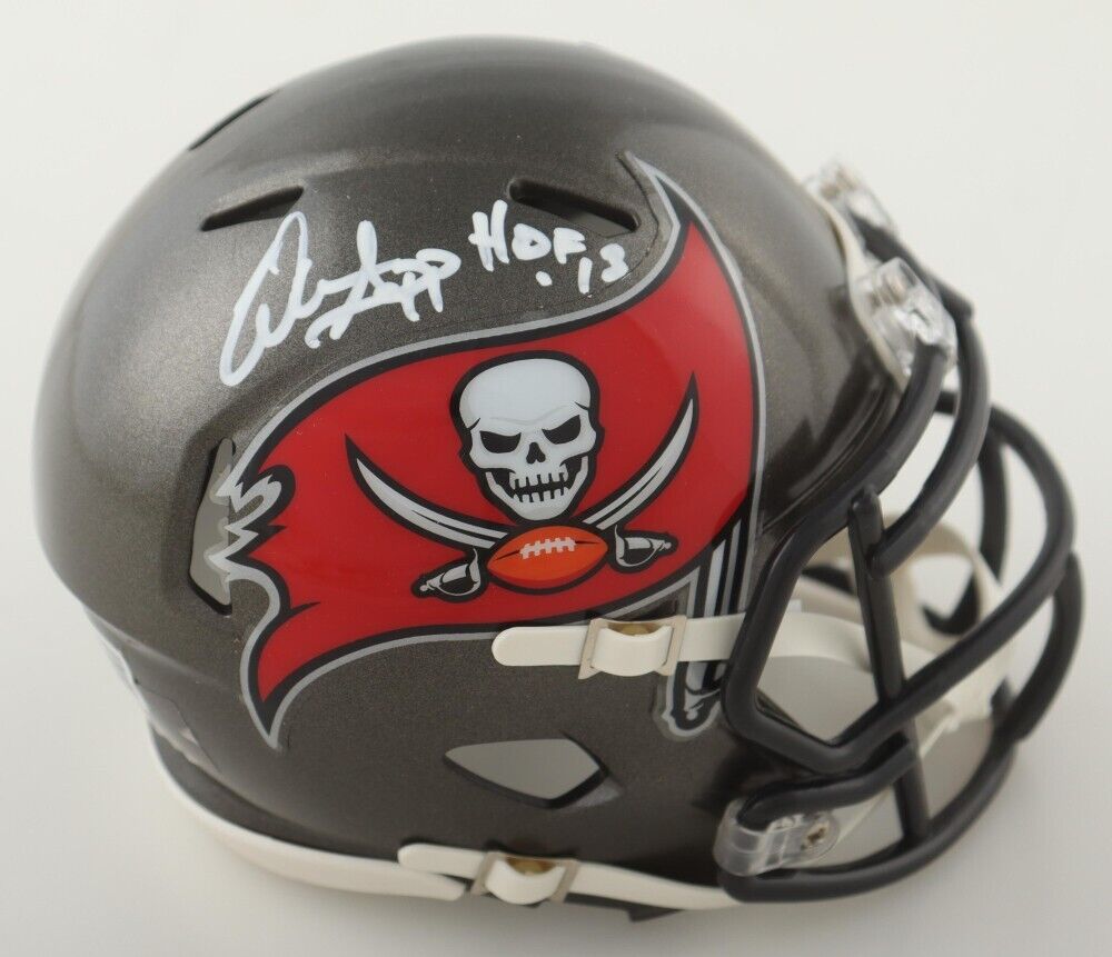 Warren Sapp Signed Tampa Bay Buccaneers Mini Helmet (Beckett) Defensive Lineman