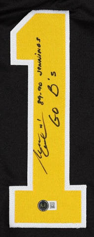 Rejean Lemelin Signed Bruins Jersey Inscribed 89-90 Jennings & Go B's (Beckett)