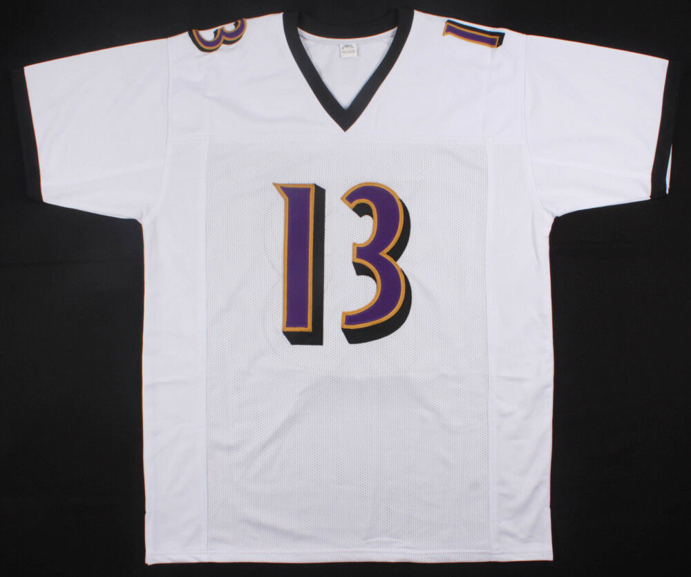 John "Smokey" Brown Signed Baltimore Ravens White Jersey (JSA COA) Receiver