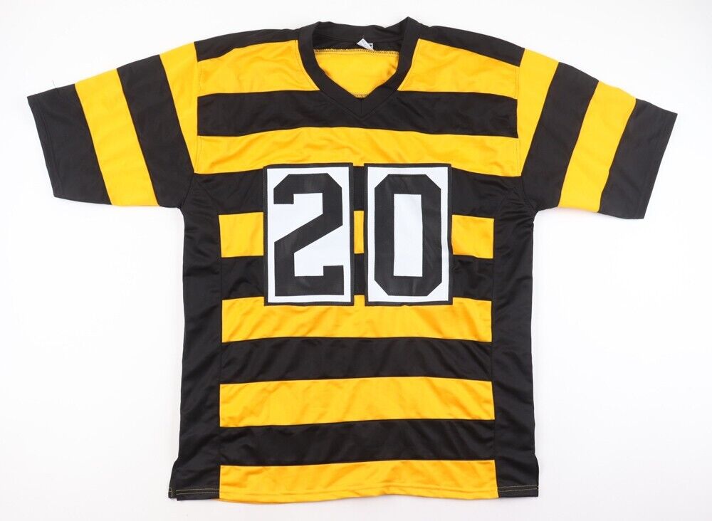Rocky Bleier Signed Pittsburgh Steelers Bumble Bee Jersey "4x SB Champs" (JSA)