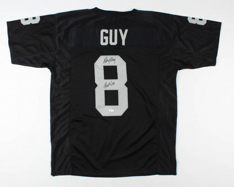 Ray Guy Signed Los Angeles Raiders Jersey "HOF 14" (JSA) 7×Pro Bowl Punter