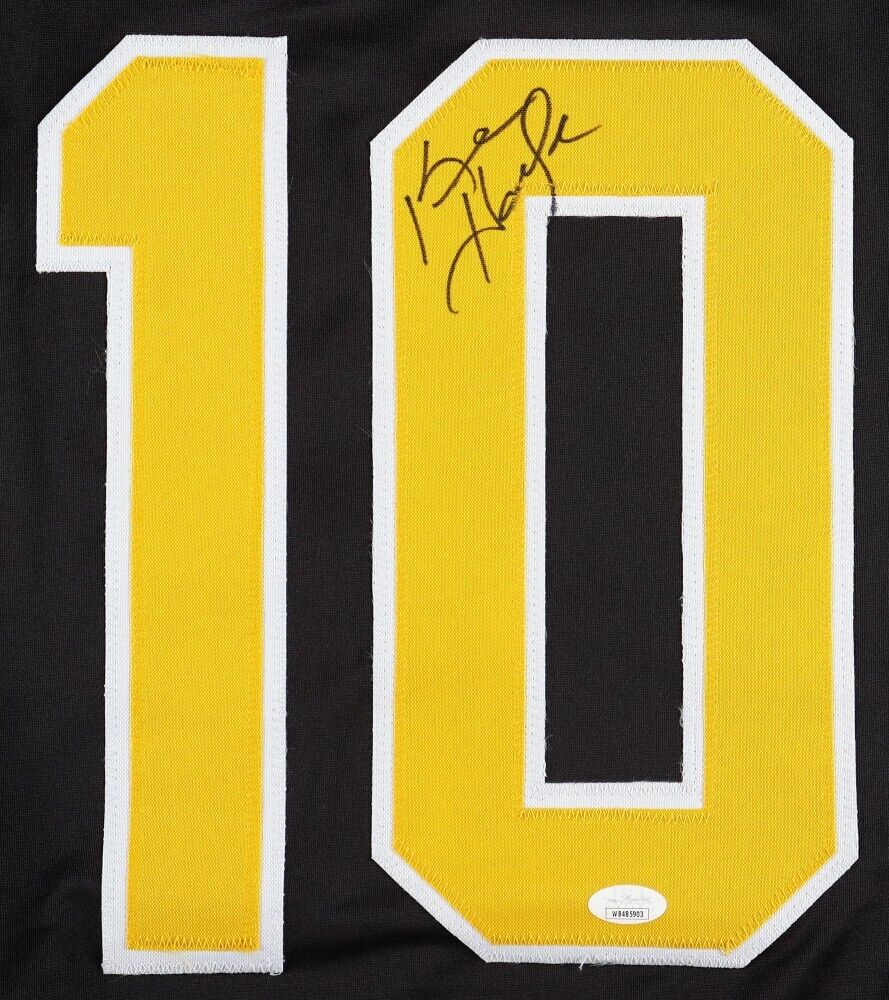 Ken Hodge Jr. Signed Boston Bruins Throwback Jersey (JSA) Son of Bruin Ken Hodge