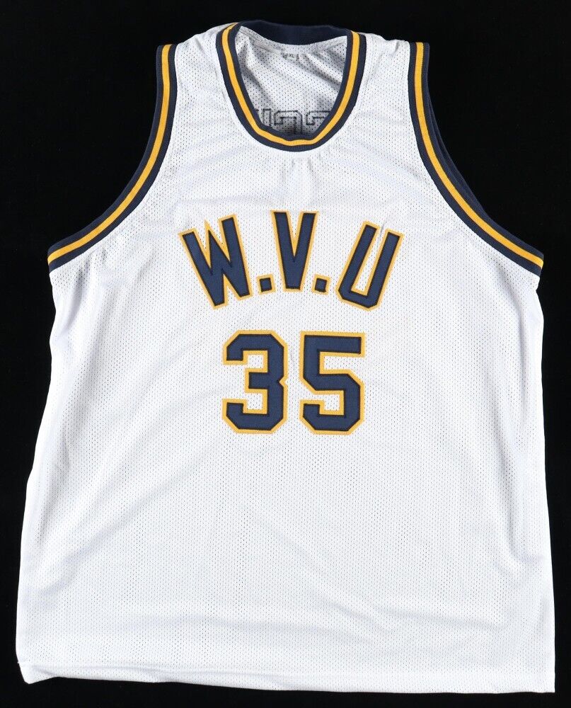 Bob Huggins Signed West Virginia Mountaineers Jersey (TSE) NCAA Basketball Coach