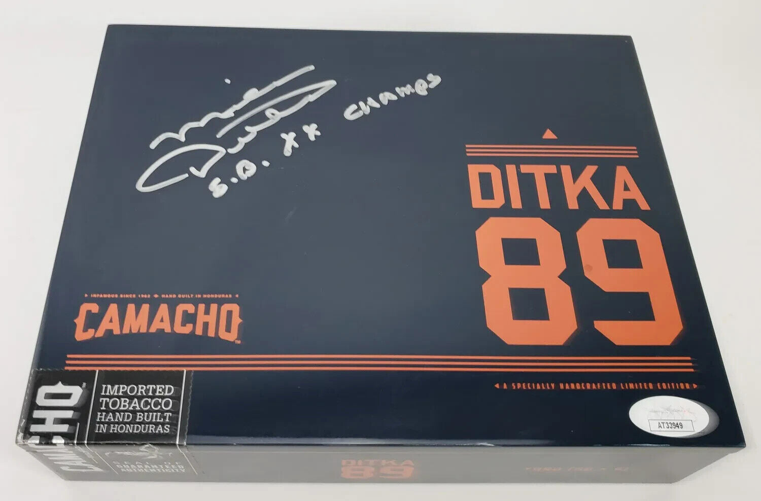 Mike Ditka “SB XX Champs” Signed Camacho Cigar Box (JSA COA) Chicago Bears Coach