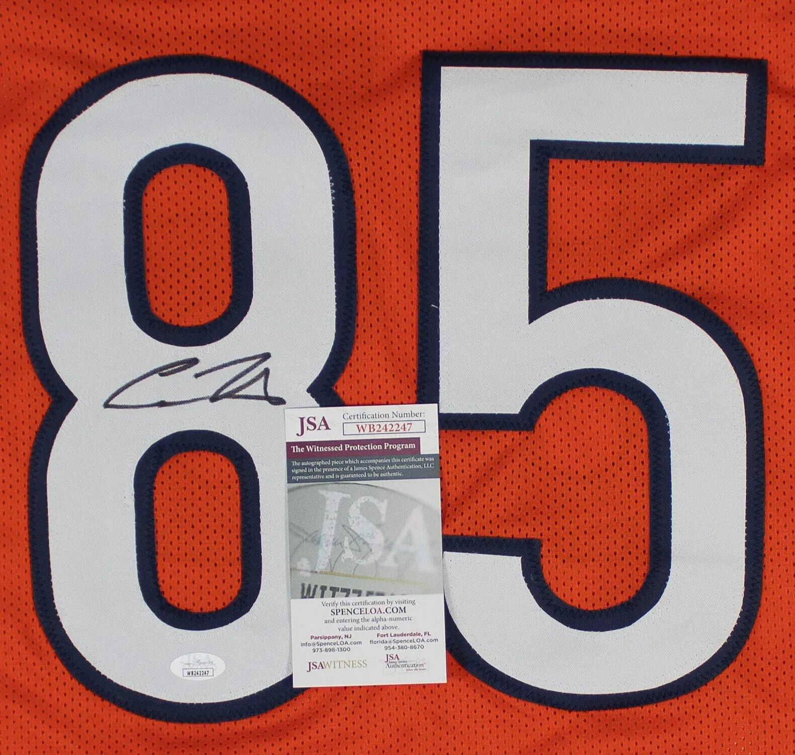 Cole Kmet Signed Bears Jersey (JSA COA) Chicago 1st Round Draft Pick 2020 / T.E.