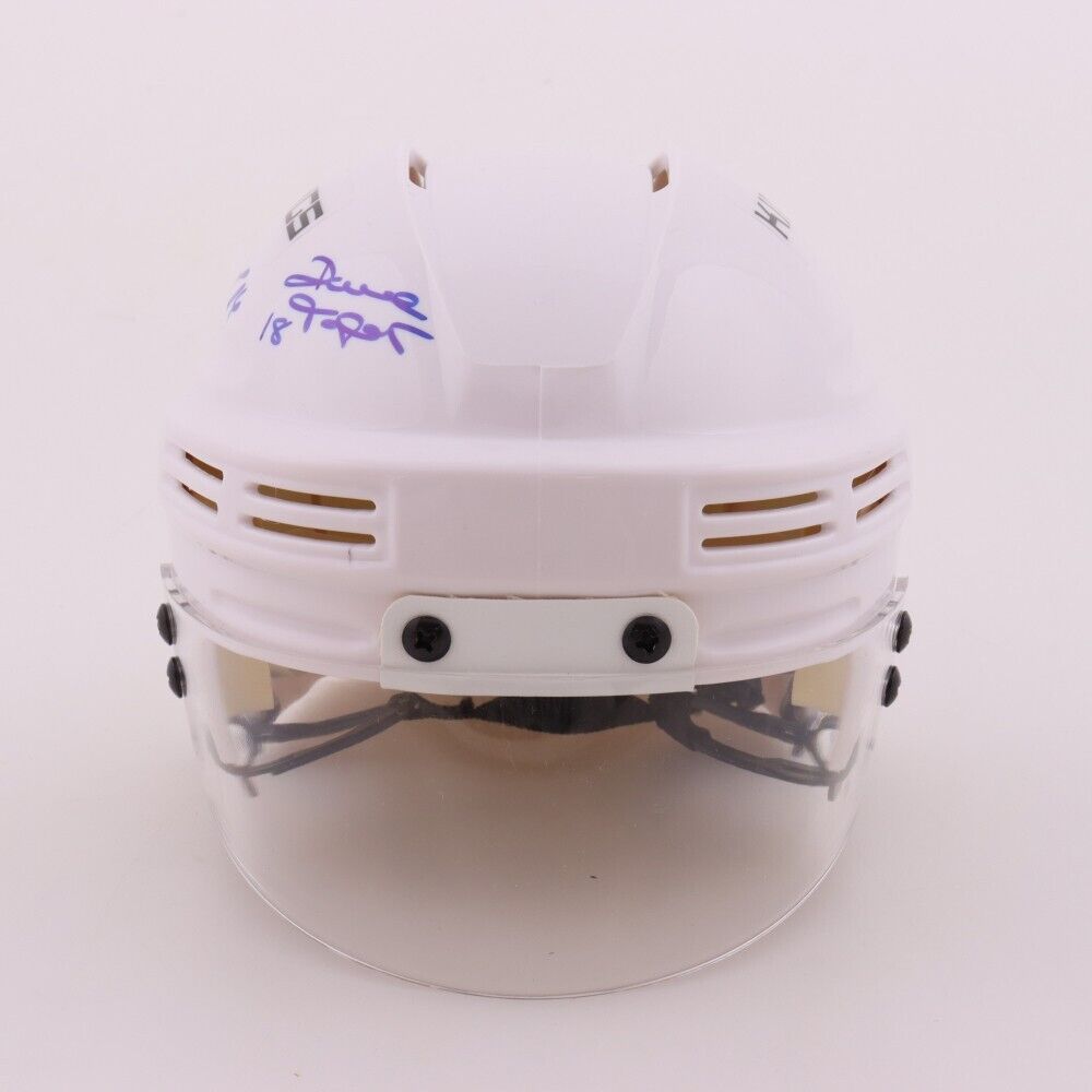 Charlie Simmer, Dave Taylor & Marcel Dionne Signed Los Angeles Kings Helmet COJO