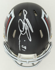 Justin Simmons Signed Atlanta Falcons Speed Mini Helmet (PIA Hologram) Ex-B.C DB