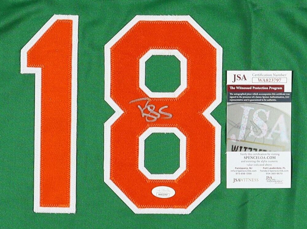Darryl Strawberry Signed New York Mets St Patrick's Day Green Jersey (JSA COA)