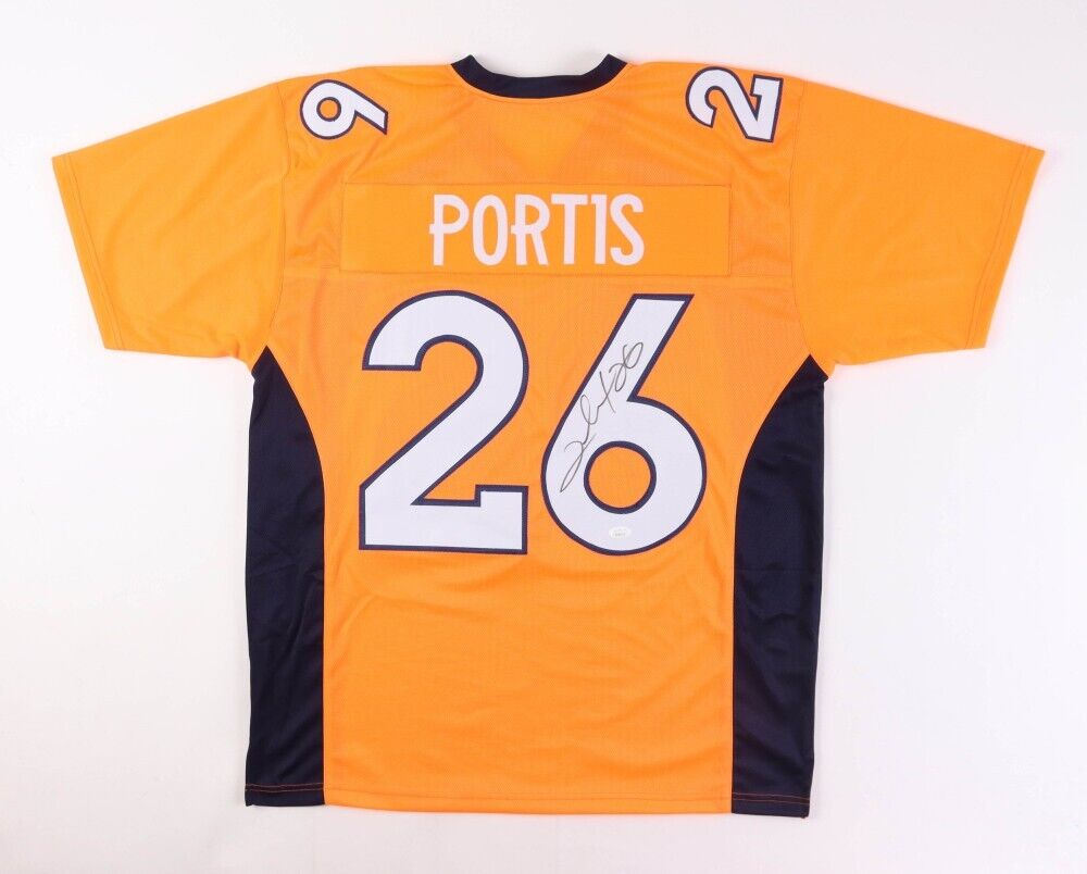 Clinton Portis Signed Denver Broncos Orange Jersey (JSA COA) 2×Pro Bowl R.B.