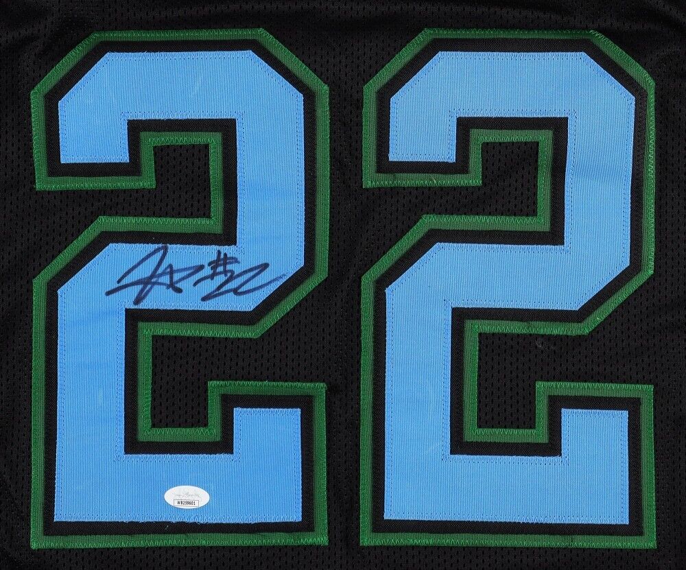 Tyjae Spears Signed Tulane Green Wave Jersey (JSA) Tennessee Titans Running Back