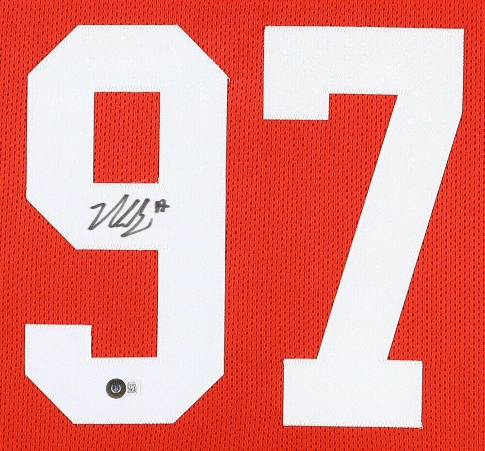 Nick Bosa Signed San Francisco 49ers 35"x43" Framed Jersey (Beckett) All Pro D.E