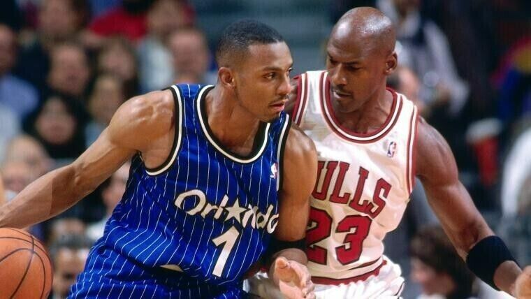 Anfernee "Penny" Hardaway Signed Orlando Magic 35"x 43" Framed Jersey (JSA)