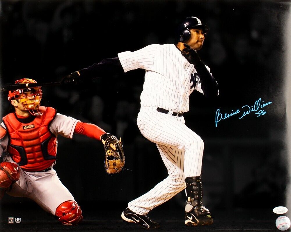 Bernie Williams Signed New York Yankees 16x20 Photo (JSA) 5×All-Star Outfielder